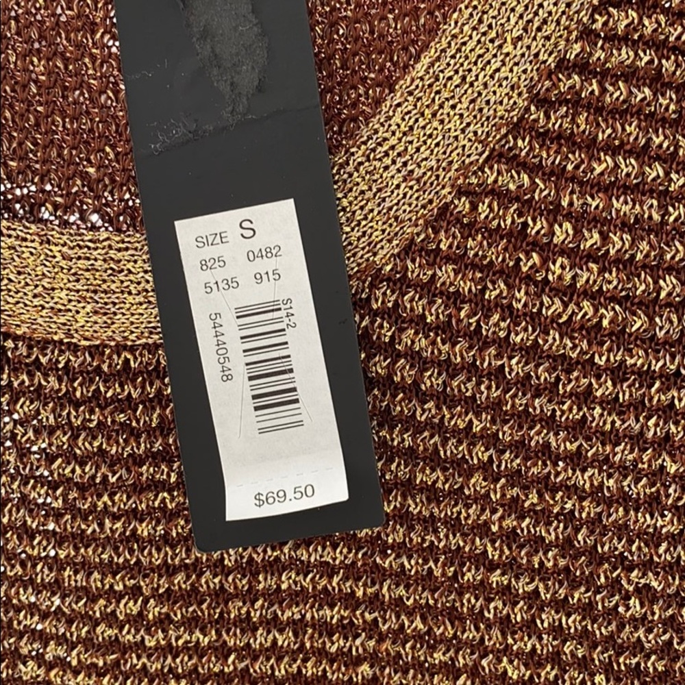 Gold sleeveless NEW dress or long top Limited sm